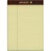 AbilityOne 7530013566726 SKILCRAFT Legal Pads Wide/Legal Rule 5 x 8 Canary 50 Sheets Dozen