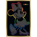 Disney Minnie Mouse - Rainbow Outline Wall Poster 22.375 x 34 Framed