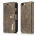 SOATUTO For iPhone 7 Wallet Case For iPhone SE 2022 iPhone SE 2020 4.7 inch Leather Case For iPhone 8 Phone Case Folio Flip with Card Slot and Detachable Magnetic Hard Back Cover - Gray