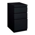 Hirsh 20 Deep Mobile Pedestal File Cabinet 3 Drawer Box-Box-File Letter Width Black