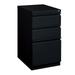 Hirsh 20 Deep Mobile Pedestal File Cabinet 3 Drawer Box-Box-File Letter Width Black