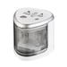 Pencil Sharpener 2 Holes Stationery Sharpener Electric Automatic Students Supply Pattern Random Silver