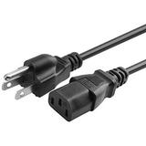 UPBRIGHT NEW AC IN Power Cord Outlet Socket Cable Plug Lead For NEC Display MultiSync E224WI-BK PA272W-BK E171M-BK EA234WMi-BK EA234WMIBK EA273WMI-BK P232W-BK LCD Monitor
