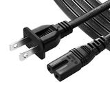 6 Ft 6 Feet 2 Prong Polarized Power Cord for SHARP BD-HP20U BD-HP21U BD-HP24 BLU-RAY PLAYER