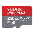 SanDisk 256GB UltraÂ® Plus MicroSDâ„¢ UHS-I Memory Card - Class 10 V10- SDSQUB3-256G-ANCMA