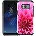 Pegacell Cover Case Compatible for Samsung Galaxy S8 Plus Galaxy S8+ Case - Colorful Design Hybrid Armor Case Shockproof Dual Layer Protective Phone Cover - Pink Dhalia