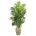 Nearly Natural 5 Paradise Palm Artificial Tree in Sand Colored Planter