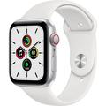 Restored Apple Watch SE Cell 44mm Silver Aluminum - White Sport Band MYEM2LL/A (Refurbished)