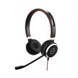 Restored Jabra Evolve 40 MS Duo Over-The-Head Headset Made For Voice & Music (6399-823-109) (Refurbished)