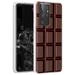 TalkingCase TPU Phone Cover Case for Samsung Galaxy S21 Ultra 5G S30 Ultra (Not S21 S21+) Chocolate Print Lightweight Flexible Soft USA