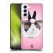 Head Case Designs Funny Animals Pretty Bunny In Sunglasses Hard Back Case Compatible with Samsung Galaxy S21 5G