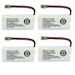 Kastar 4Pack Battery Replacement for Uniden D1788-10 D1788-11 D1788-12 D2997 D2997-2 D2997-3 D2997-4 D2997-5 D2997-6 D2998 D2998-2 D2998-3 D2998-4 D2998-5 D2998-6 D3097 D3097-2 D3097-3 D3097-4 D3097-5