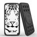 INFUZE Qi Wireless Portable Charger for Cricket Debut External Battery (12000 mAh 18W Power Delivery USB-C/USB-A Quick Charge 3.0 Ports Suction Cups) - White Tiger