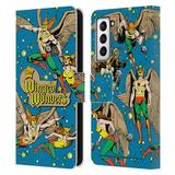 Head Case Designs Officially Licensed Justice League DC Comics Hawkman Comic Art The Winged Wonders Leather Book Wallet Case Cover Compatible with Samsung Galaxy S21 5G