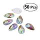 OUNONA Flatback Rhinestones Stones Resin Crystal Teardropgems Beads Sewingnail Glass Rhinestone Crystals Abflat Glue Sew Fancy