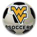 R and R Imports West Virginia Mountaineers 4-Inch Round Soccer Ball Vinyl Decal Sticker