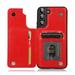 SOATUTO For Samsung S22 Plus 5G 6.6 inch Phone Case Wallet Case with Card Holder PU Leather Card Slots Case Double Magnetic Clasp Durable Shockproof Cover For Samsung Galaxy S22 Plus 5G 6.6 - Red