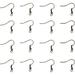100Pcs Antique Bronze Iron Fish Earring Hooks French Style Hook Earwires with Coil 18mm for DIY Dangle Earring Jewelry Making