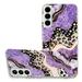 Elepower for Galaxy S22 Plus 6.6 2022 Case Slim Flexible TPU Fashion Shell Pattern Durable Shockproof Protective Case for S22 Plus Ladies Girls Women Men Purple Cow