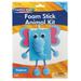 Foam Stick Animal Kit Elephant 7.75 x 11 x 1.25 1 Kit | Bundle of 5 Each