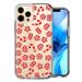 MUNDAZE Apple iPhone 11 Pro Christmas Winter Red White Peppermint Candies Swirls Candycanes Design Double Layer Phone Case Cover