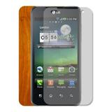 Skinomi Light Wood Skin + Screen Protector Film for T-Mobile G2X