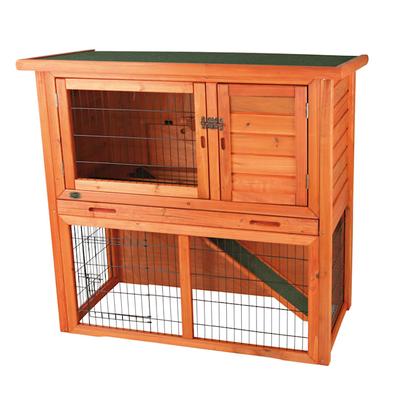 TRIXIE Natura Animal Hutch with Enclosure in Brown, Medium
