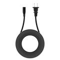 KONKIN BOO Compatible 5ft/1.5m UL Listed 2 Pin Prong AC Power Cable Plug Replacement for Pyle Pro PCMX265B PCMX265W Battery Powered Portable PA System (Note:Not Fit 3 Prong Pin AC Power Cord Cable)