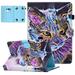 Universal Case for 7 Inch Tablet Allytech PU Leather Stand Wallet Case with Pen Holder for MatrixPad Z1/S7/ Voyager 7 inch/ Galaxy Tab 7 inch/ Mediapad T3 7.0 and All 6.5-7.5 Models Colorful Cat