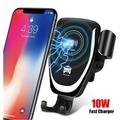 Wireless Car Charger Borz 15W/10W/7.5W Qi Car Charger Fast Charging Auto Clamping Car Wireless Charger Air Vent Car Phone Holder Mount Compatible with iPhone 12/12 Pro Max/12 Mini/11 Galaxy S21/S20