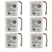 Kastar 6-Pack Battery Replacement for Radio Shack AD-3810 TAD-3812 TAD-3813 TAD-3814 TAD-3820 TAD-725 TAD-726 TAD-729 TAD-732 TAD-733 TAD-734 TAD-749 TAD-794 TAD-797 AT&T 24032 24032X 200 250 255 450