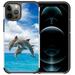 Pegacell Cover Case Compatible for Apple iPhone 12 (6.1 Inch) / iPhone 12 Pro (6.1 Inch) Case - Colorful Design Hybrid Armor Case Shockproof Dual Layer Protective Phone Cover - Jumping Dolphin