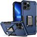 TECH CIRCLE iPhone 14 Pro Case Heavy Duty Shockproof Full Body Protective Phone Cover Dual Layer Drop Hard PC Back Case Built in Ring Kickstand Case Support Magnetic Car Mount Blue