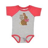 Inktastic Easter Nana s Little Bunny Gal Artsy Bunny in Blue Bow Boys or Girls Baby Bodysuit