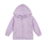 Kids Hooded Sweatshirts Coat Top Zipper Long Sleeve Pocket Boys Girls Outdoor Casual Coat Sportswear