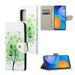 Decase Samsung Galaxy A72 Wallet Case Magnetic Folio Faux Leather Paitned Patterned with Wrist Strap Credit Card Slots Kickstand Cover For Samsung Galaxy A72 Green Tree