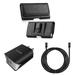 Holster and Wall Charger Bundle for Sony Xperia 1 IV: Coin Card Wallet Belt Pouch Case (Black) and UL Certified 18W Dual USB Port (Type-C & USB-A) Power Adapter