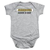 Trevco ATA2642B-SS-3 Hazardous-Infant Snapsuit Athletic Heather - Large - 18 Month