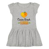 Inktastic Cocoa Beach Florida Orange in Heart Girls Toddler Dress