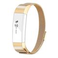 For Fitbit Alta Bands Alta HR Bands Replacement Accessories Milanese Loop Stainless Steel Metal Bracelet Strap with Magnet Lock for Fitbit Alta HR Wristband-Gold