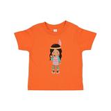 Inktastic Native American Girl Cute Girl Brown Hair Girls Toddler T-Shirt