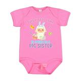 Inktastic Easter This Little Lamb is Gonna Be a Big Sister Girls Baby Bodysuit