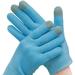 Happon Moisturizing Gloves with Touchscreen for Dry Cracked Hands Spa Gel Lining Infused with Essential Oils and Vitamins Moisten Hands Skin [One Size Fits Women and Men Blue