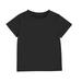 COUTEXYI Children s Solid Cotton T-shirt Unisex Short Sleeve Round Neck Top Simple and Classic Item for Summer Wear