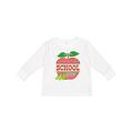 Inktastic Apple School is Cool Girls Long Sleeve Toddler T-Shirt
