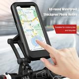 EQWLJWE Motorcycle Handlebar Cell Phone Mount Holder Case Waterproof Bicycle GPS Bracket Bicycle Accessories Holiday Clearance