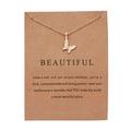 Floleo Clearance Animal Necklace Series Balance Beam Hummingbird Necklace Female Clavicle Chain