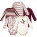 Touched by Nature Baby Girl Organic Cotton Long-Sleeve Bodysuits 5pk Berry Branch 3-6 Months