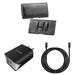 Holster and Wall Charger Bundle for Moto G 5G (2022): Eagle Horizontal Belt Pouch Case (Black) and UL Certified 18W Dual USB Port (Type-C & USB-A) Power Adapter