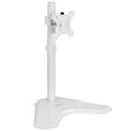 VIVO White Single LCD Monitor Adjustable Desk Stand Fits 1 Screen